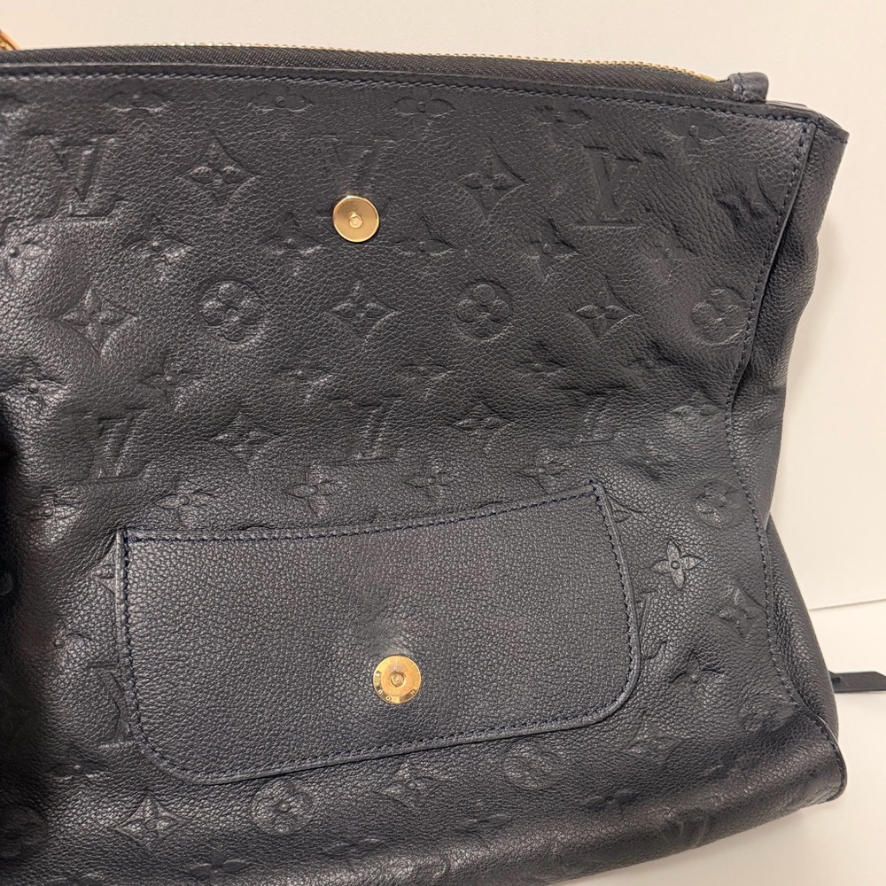 Authentic Louis Vuitton Petillante Empreinte Clutch Blue-Black | Gold Hardware - Picture 15 of 16
